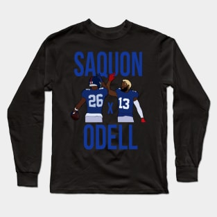Saquon Barkley and Odell Beckham Jr Saquon x Odell - New York Giants Long Sleeve T-Shirt